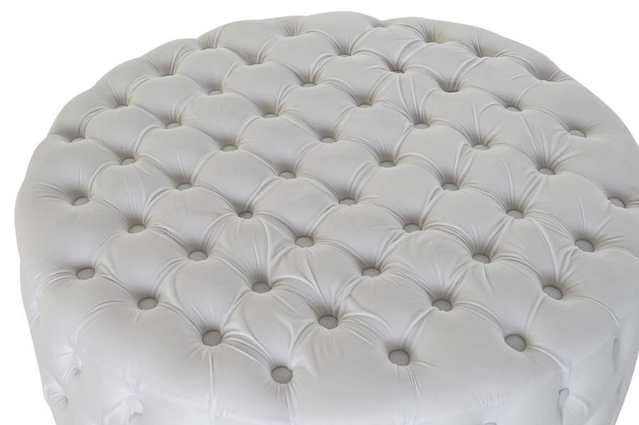 Reposapies Poliester Mdf 78X78X40 Blanco