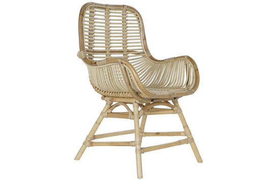 Silla Ratan 62X62X92 Natural