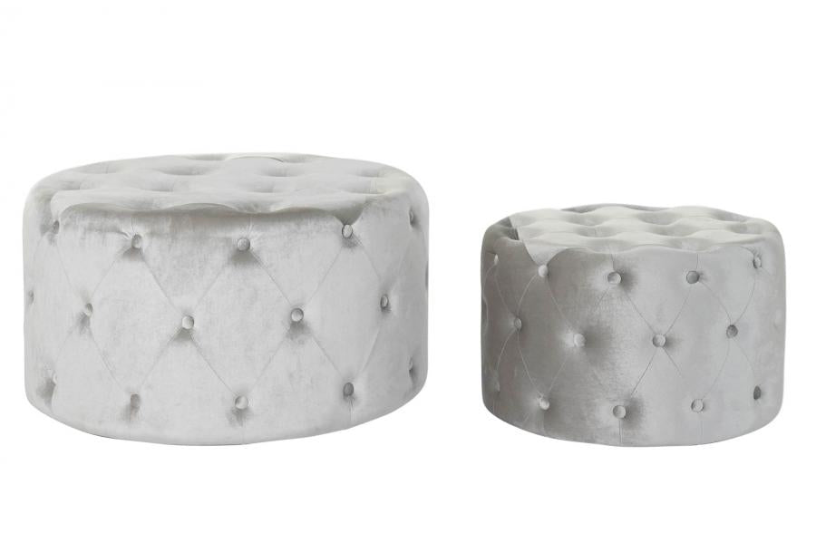 Reposapies Set 2 Velvet Mdf 78X78X42 Terciopelo