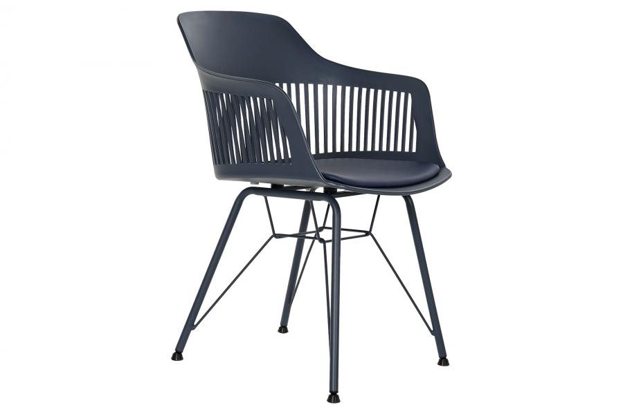 Silla Pp Metal 56X53X81 Mate Azul Marino