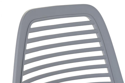 Silla Pp Metal 45X56X84 Mate Gris Claro