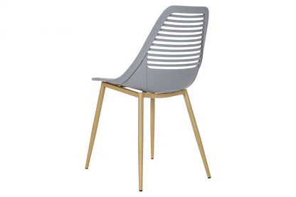 Silla Pp Metal 45X56X84 Mate Gris Claro