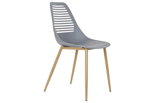 Silla Pp Metal 45X56X84 Mate Gris Claro