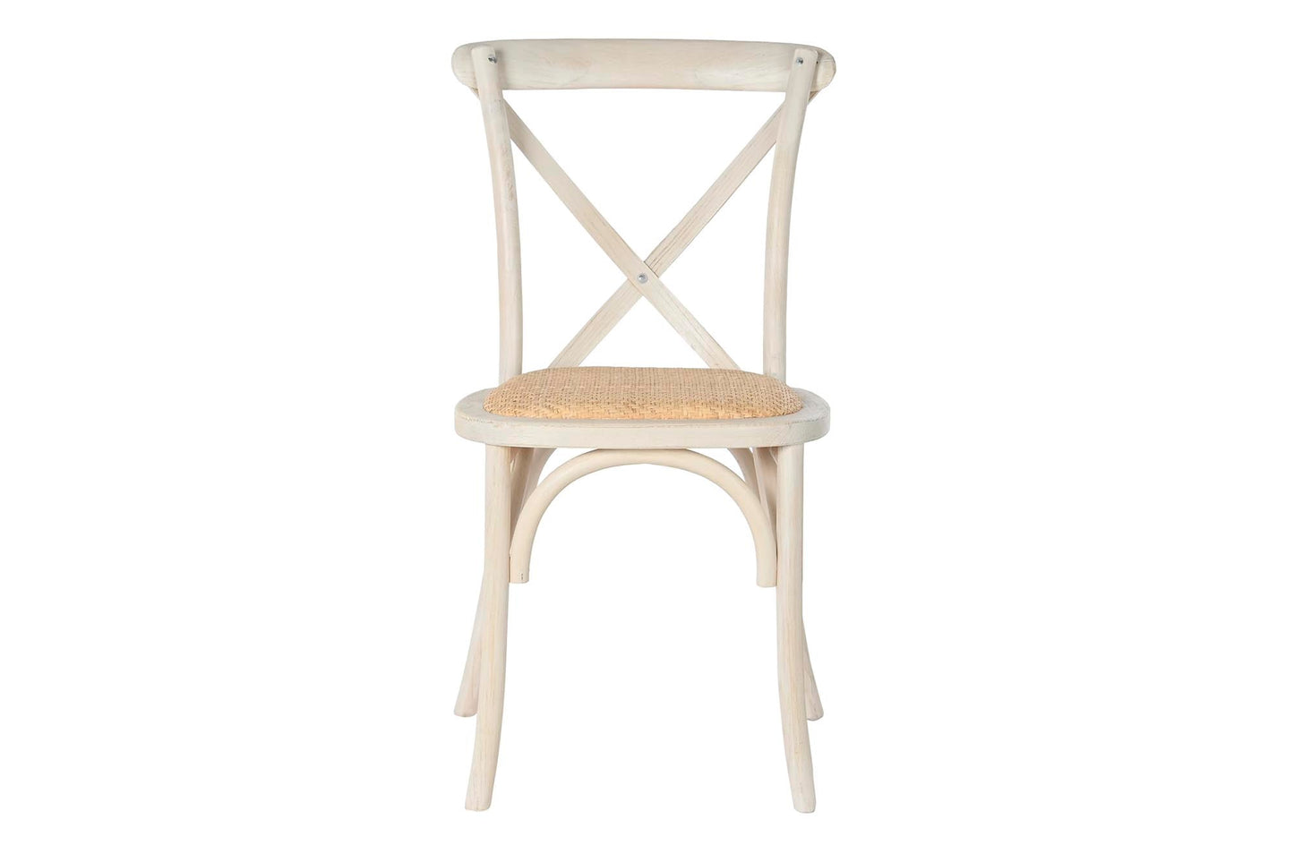 Silla Madera Ratan 49X44X88 Crossback Decape