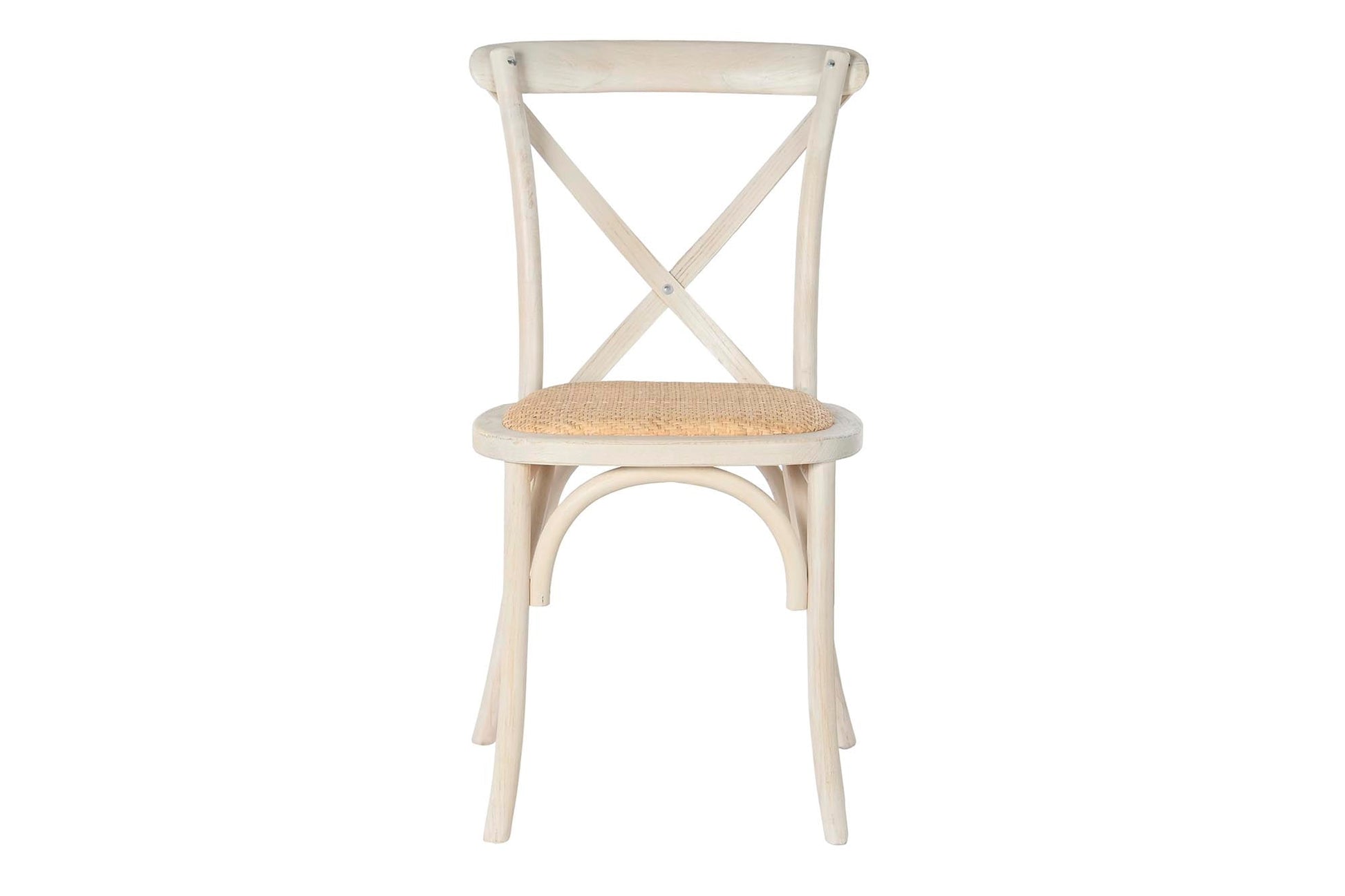 Silla Madera Ratan 49X44X88 Crossback Decape
