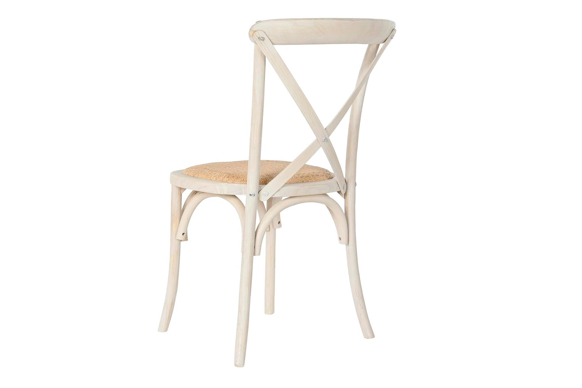 Silla Madera Ratan 49X44X88 Crossback Decape