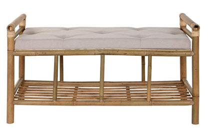 Descalzadora Bambu Algodon 100X44X54 Natural