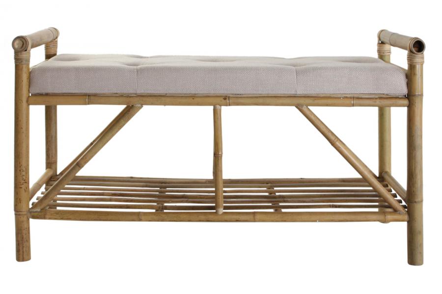 Descalzadora Bambu Algodon 100X44X54 Natural