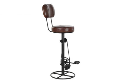 Taburete Metal Piel 45X46X118 Taburete Metal Piel