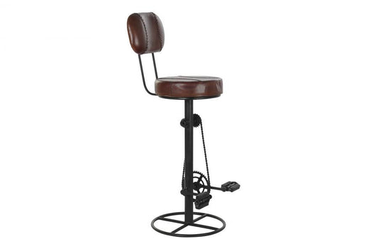 Taburete Metal Piel 45X46X118 Taburete Metal Piel