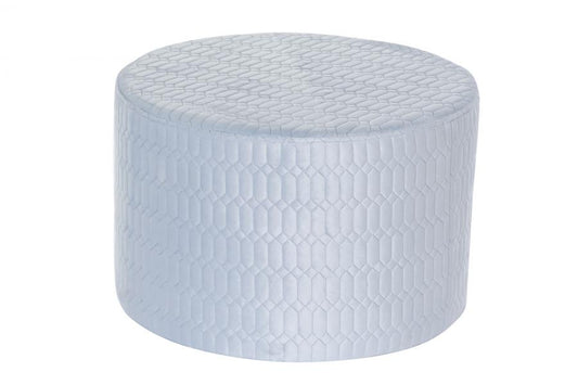 Reposapies Poliester Mdf 55X55X35 Azul Celeste