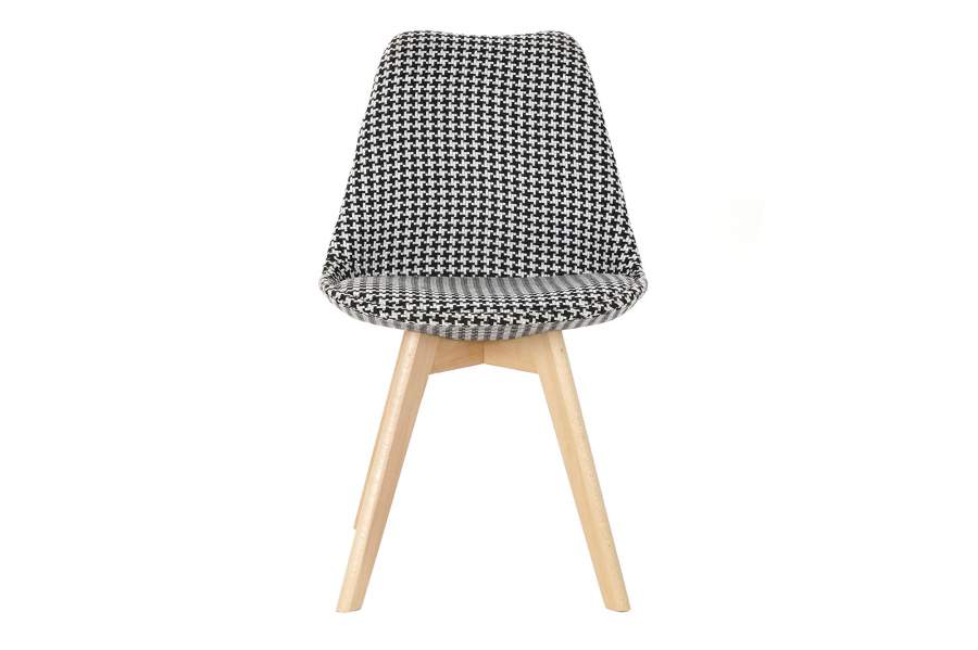 Silla Poliester Madera 47X50X80 Pata De Gallo