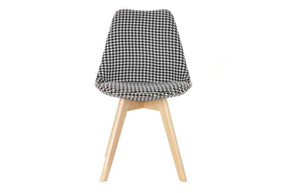 Silla Poliester Madera 47X50X80 Pata De Gallo