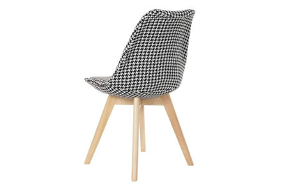 Silla Poliester Madera 47X50X80 Pata De Gallo