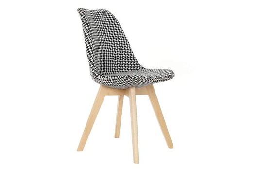 Silla Poliester Madera 47X50X80 Pata De Gallo