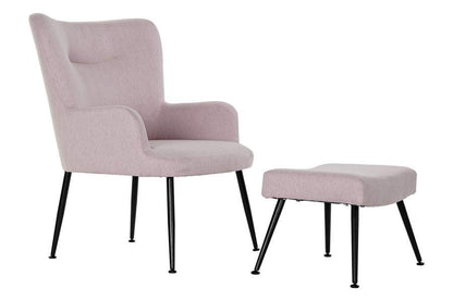 Sillon Set 2 Poliester Metal 70X60X84 45_5X37X35_5