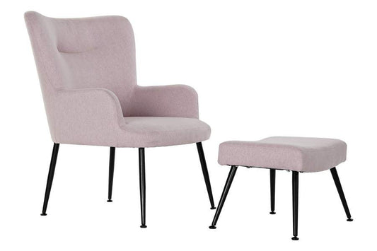 Sillon Set 2 Poliester Metal 70X60X84 45_5X37X35_5