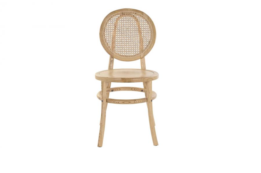 Silla Olmo Ratan 43X43X89 Rejilla Marron Claro