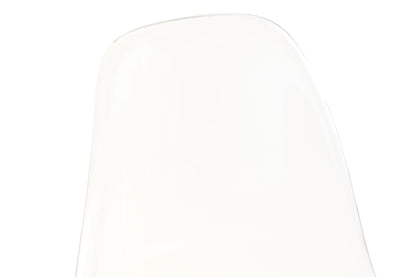 Silla Policarbonato Madera 54X47X81 Tapizado Beige