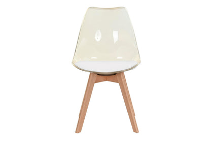 Silla Pvc Abedul 54X47X81 Crema