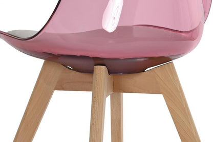 Silla Pvc Abedul 54X47X81 Rosa