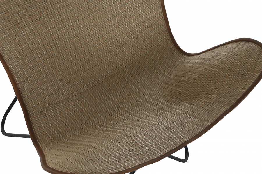 Silla Metal Ratan 74X78X92