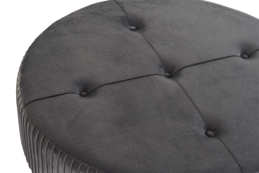 Reposapies Velvet Madera 80X80X38 Terciopelo