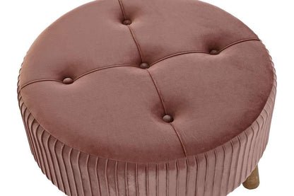 Reposapies Velvet Madera 61X61X38 Terciopelo
