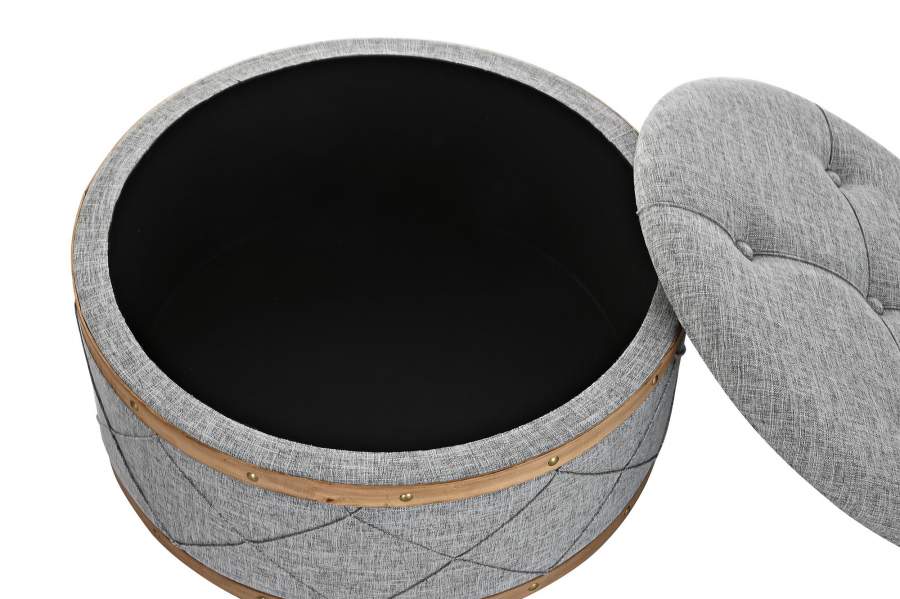 Descalzadora Set 2 Poliester Madera 80X80X43