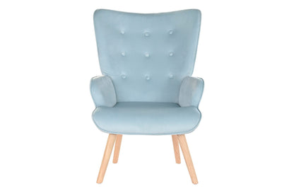 Butaca Poliester Madera 67X75X96 Terciopelo