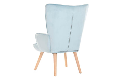 Butaca Poliester Madera 67X75X96 Terciopelo