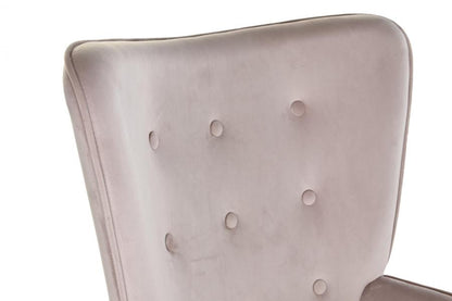 Butaca Poliester Madera 75X69X96 Rosa