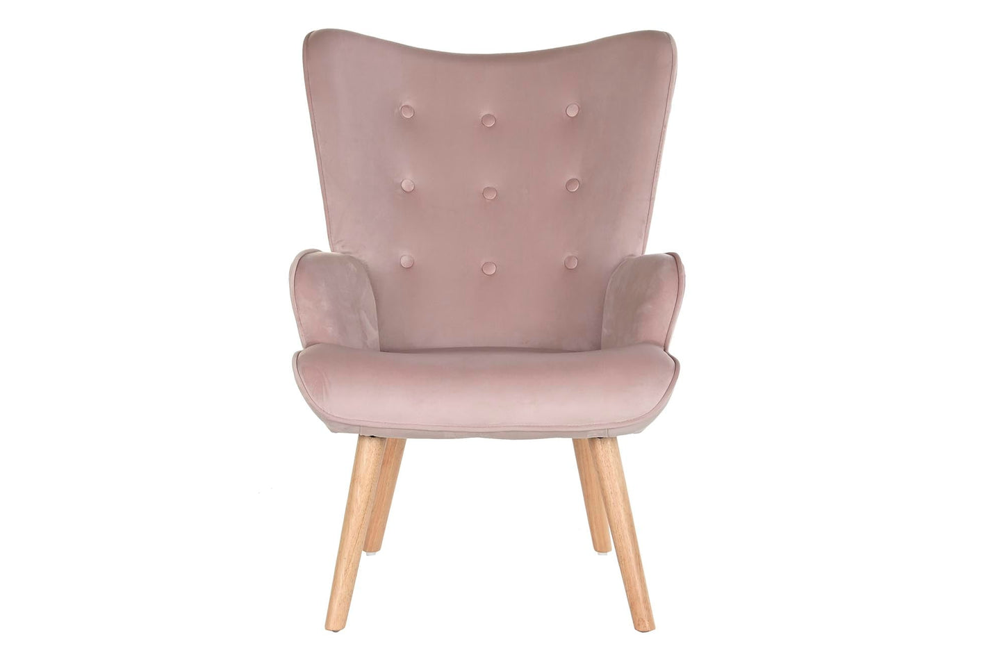 Butaca Poliester Madera 75X69X96 Rosa