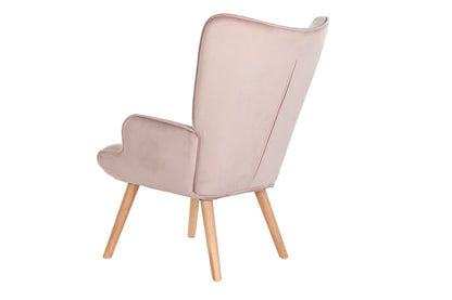 Butaca Poliester Madera 75X69X96 Rosa