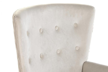 Butaca Poliester Madera 67X70X95 Beige