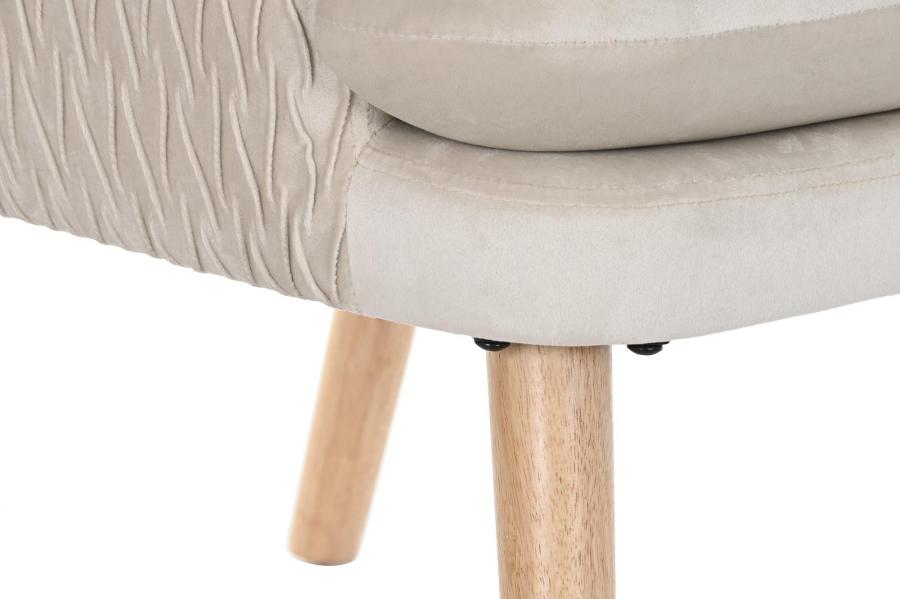 Butaca Poliester Madera 67X70X95 Beige