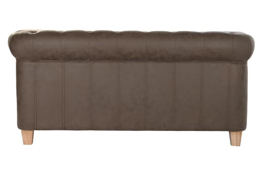 Sofa Poliester Madera 151X82X70 Marron Oscuro
