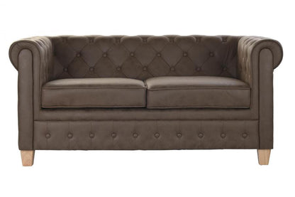 Sofa Poliester Madera 151X82X70 Marron Oscuro