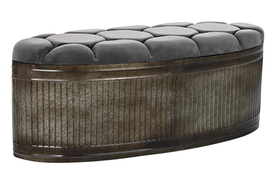 Descalzadora Metal Poliester 117X42X47 Gris