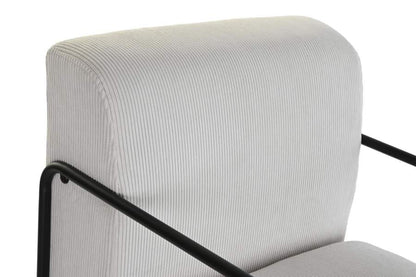 Sillon Poliester Hierro 64X74X79 Blanco