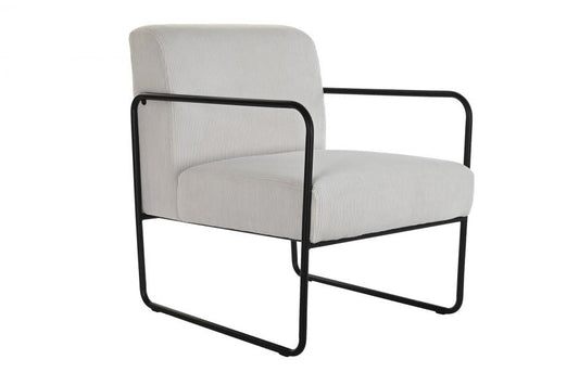 Sillon Poliester Hierro 64X74X79 Blanco