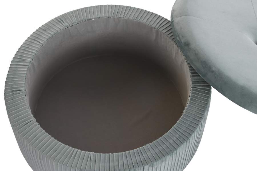 Reposapies Set 2 Poliester Mdf 70X70X28 Terciopelo