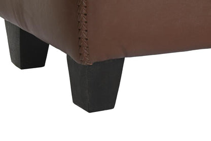 Descalzadora Teca Piel 120X41X46 Marron