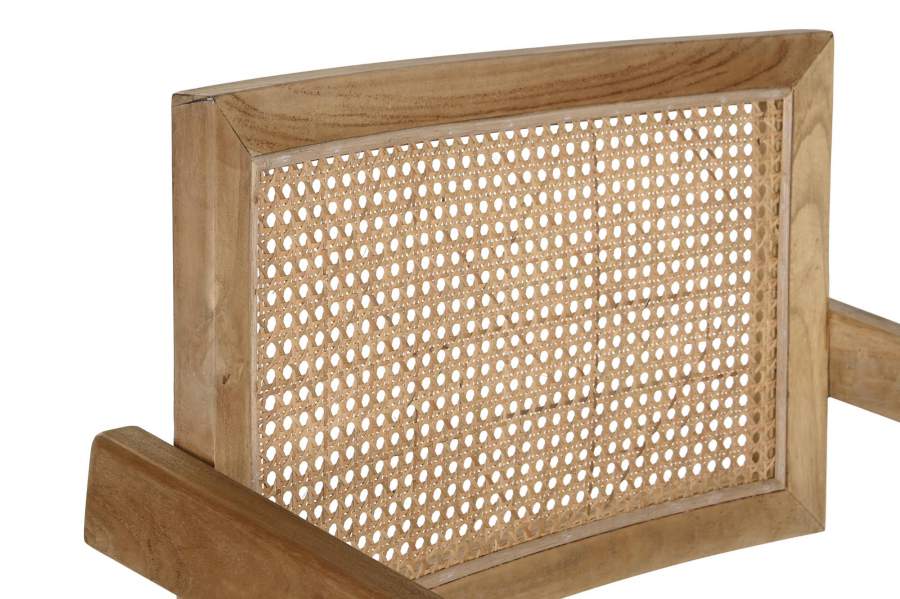 Silla Teca Ratan 58X56X82 Natural