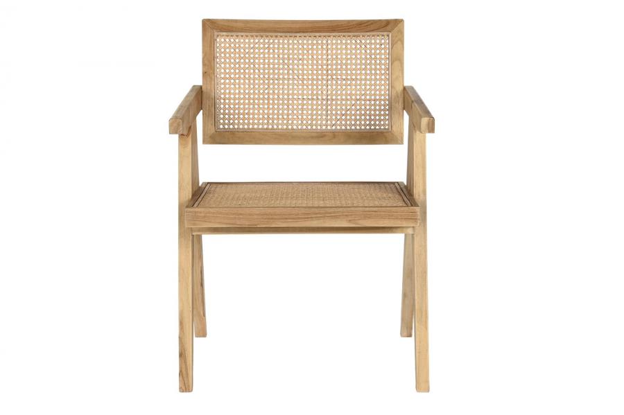 Silla Teca Ratan 58X56X82 Natural