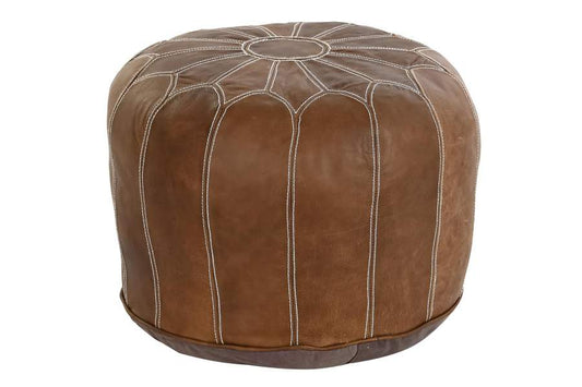 Reposapies Piel 48X48X35 Marron