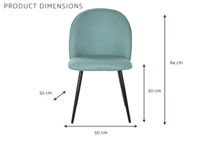 Silla Poliester Metal 50X52X84