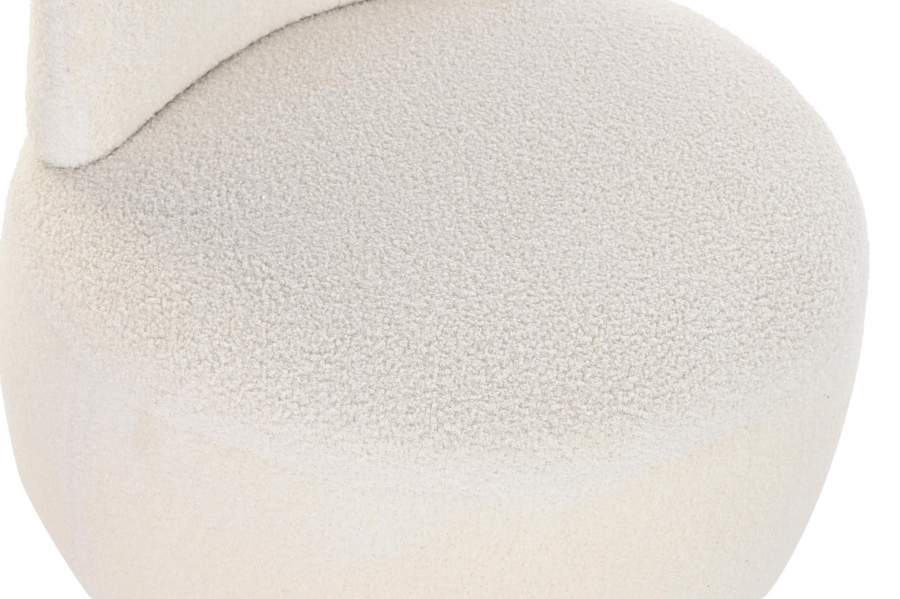 Sillon Poliester 66X66X66 Borreguito Blanco