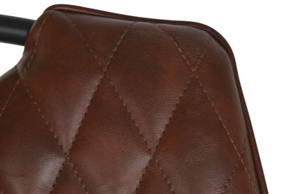 Silla Metal Poliester 48X51X87 Marron Oscuro