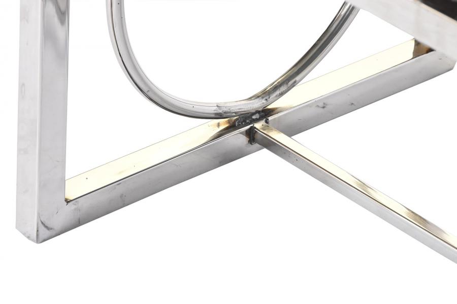 Descalzadora Piel Acero 122X41X44 Rombos Blanco